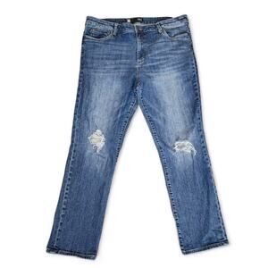 Kut from the Kloth Catherine Boyfriend Jeans Mid Rise Medium Wash Plus Size 16